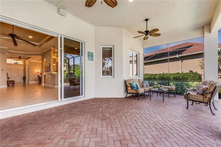 View of patio / terrace featuring ceiling fan and outdoor lounge area