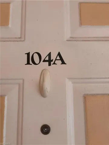 Front door of unit