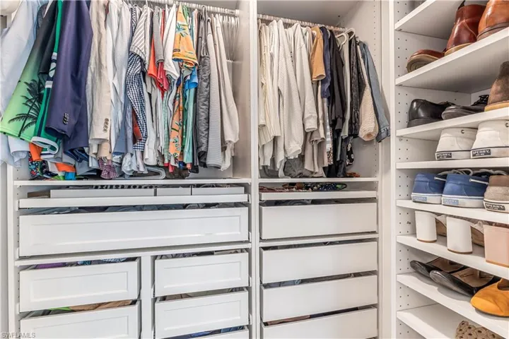 View of closet system