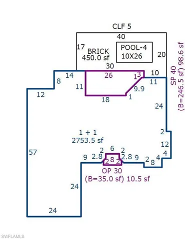 View of floor plan / room layout