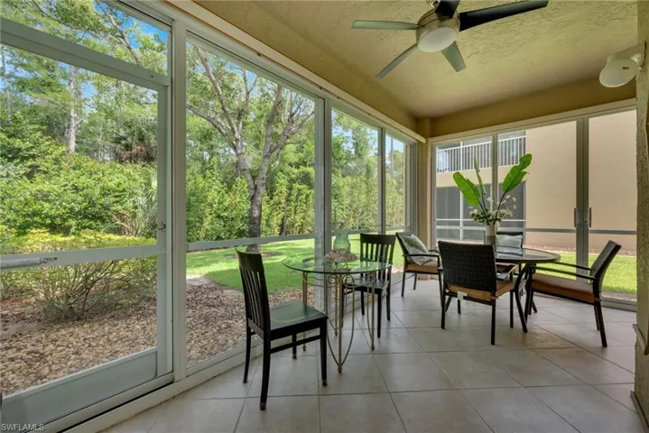 Glassed in lanai for year round use
