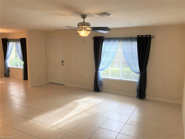 The living room is very large