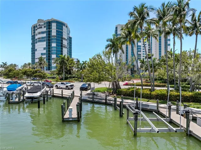 View of dock from the bay