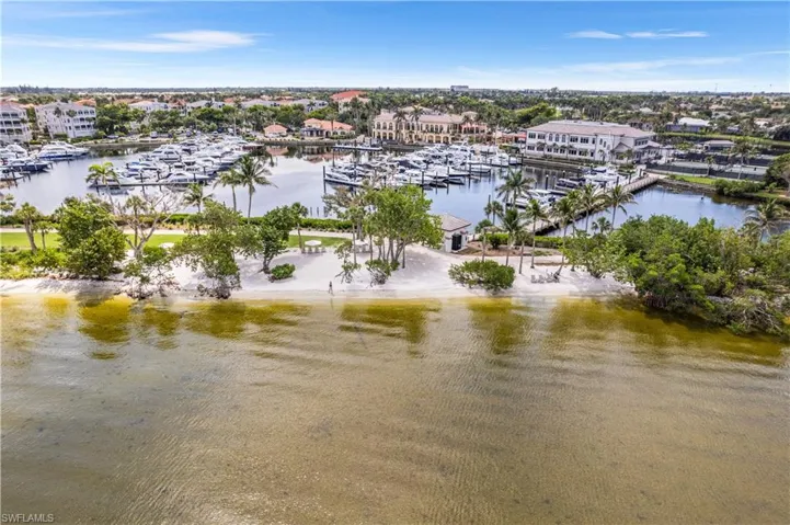 Aerial View of Eagle Perch Island.