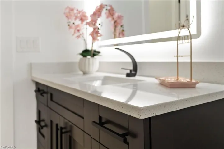 Detailed view of a sink