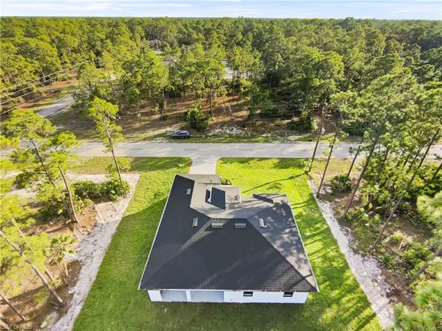 View from above of property