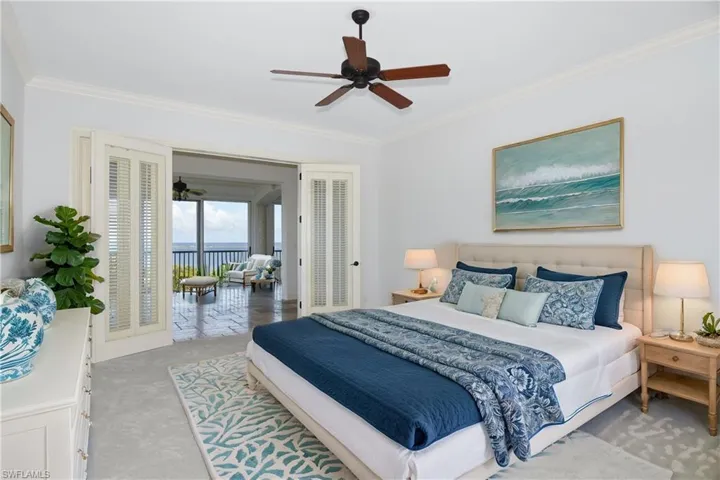 Master Bedroom featuring crown molding and ceiling fan