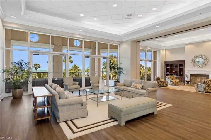 Common area room facing the Gulf of Mexico