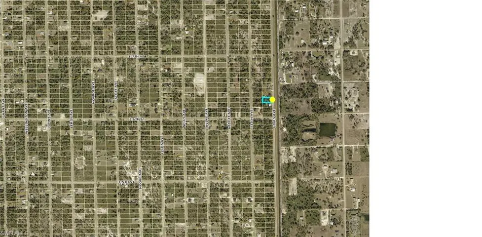 Aerial view of property's location