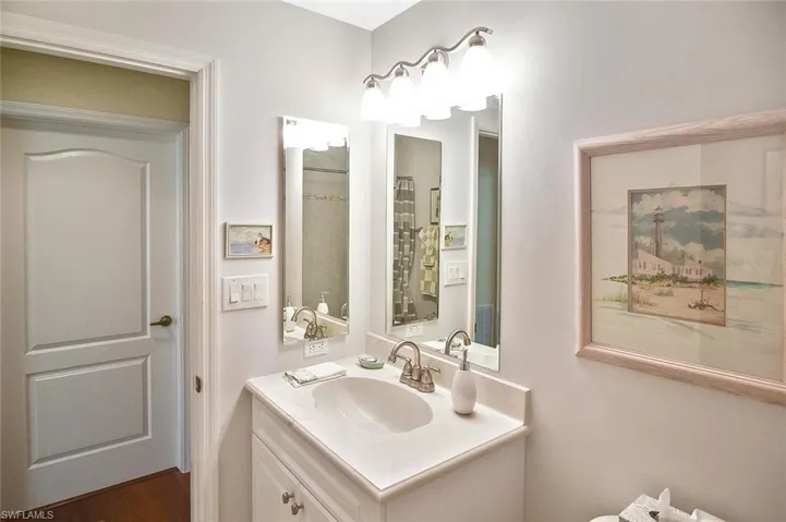 Bathroom featuring vanity