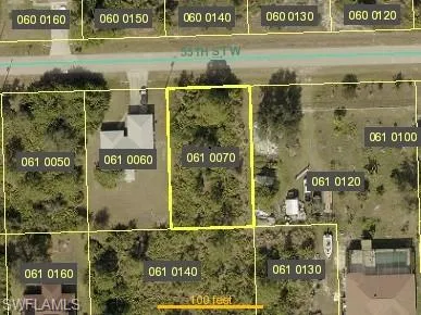 Aerial view of property's location