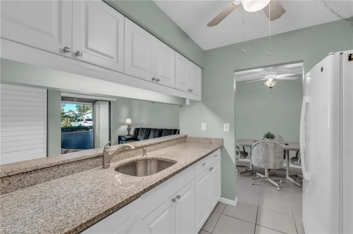 Kitchen with granite tops