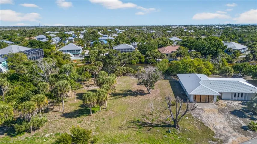 View from above of property