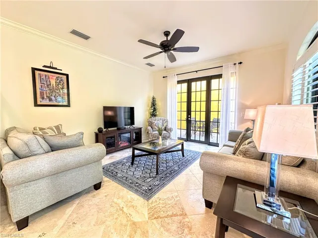 Furnished LR - with entrance to Patio