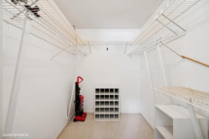 View of spacious closet