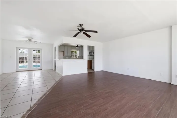 Living room to pool