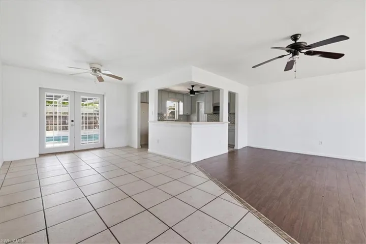 Living room to kitchen
