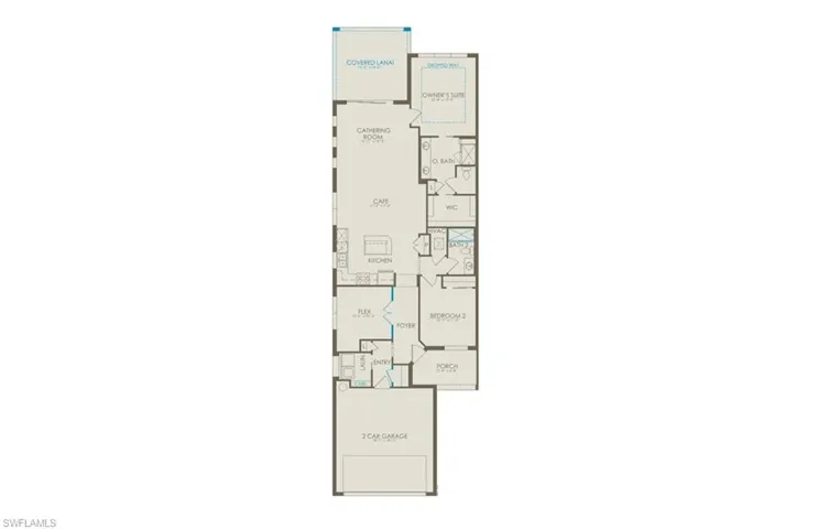 Floor plan configured with selected options
