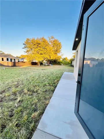 View of yard with a patio