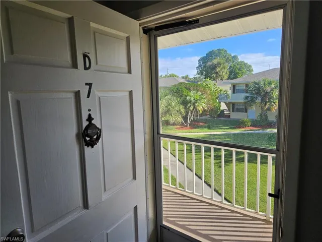View of doorway to outside