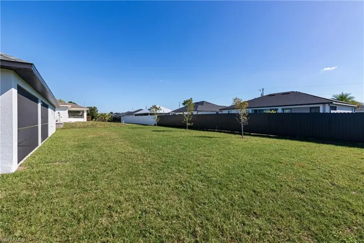 View of yard featuring a residential view