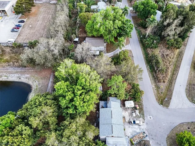 Bird's eye view of a large body of water