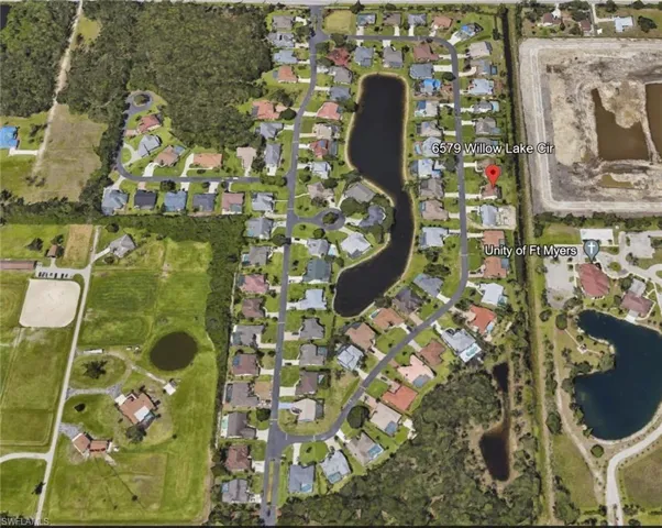 Aerial view of The Willows