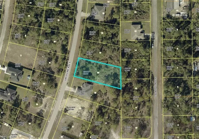 Aerial Map. Highlighting the property boundaries and surrounding parcels