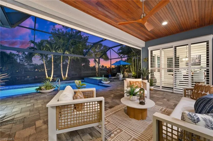 Spacious outdoor living