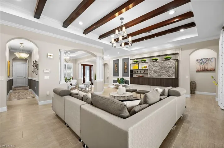 Open concept floor plan