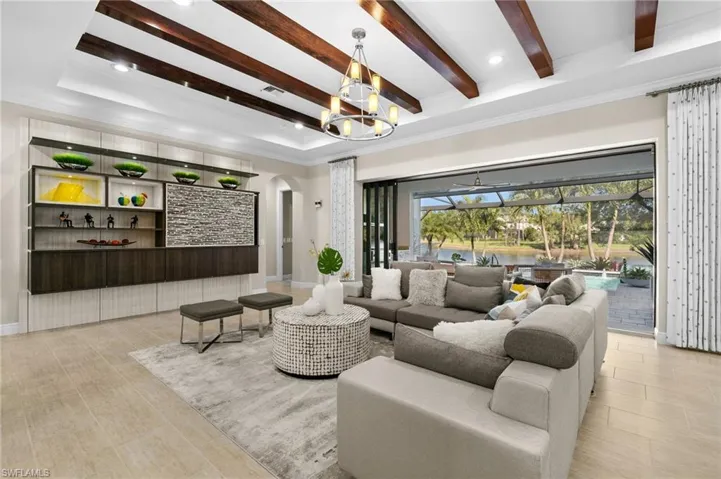 Great room blending with outdoor living
