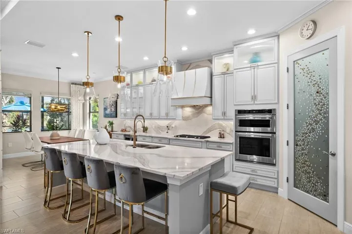 Kitchen with custom wood cabinetry