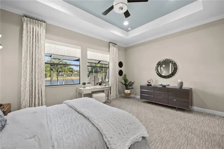 Lake views from master bedroom