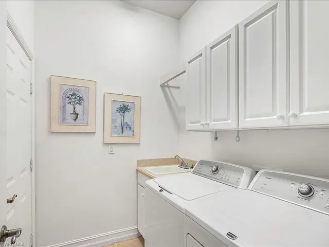 Newly painted, inside laundry