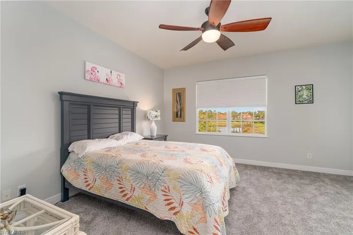 Primary bedroom electric shades
