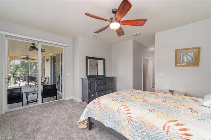 primary bedroom slider to lanai