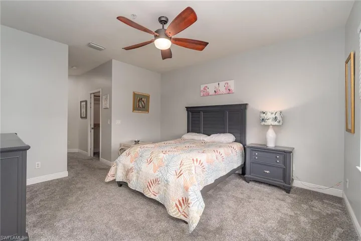 Primary bedroom elevating queen