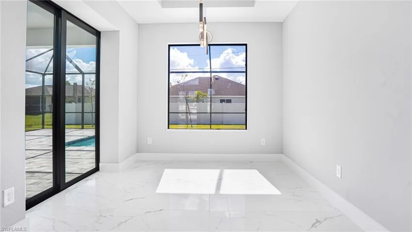 View of unfurnished dining area