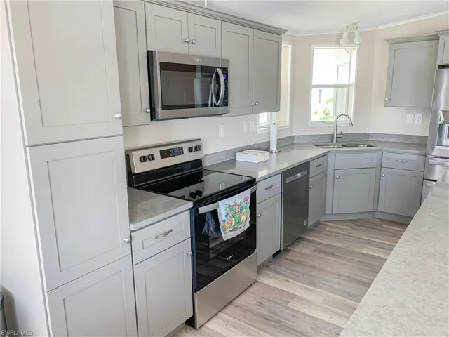 Open concept Living, Dining, and kitchen