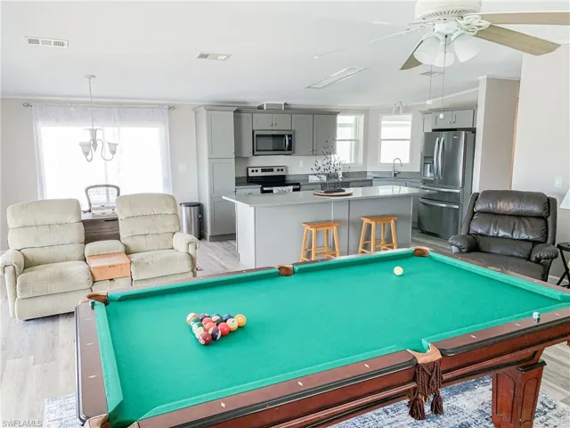 Open concept Living, Dining, and kitchen