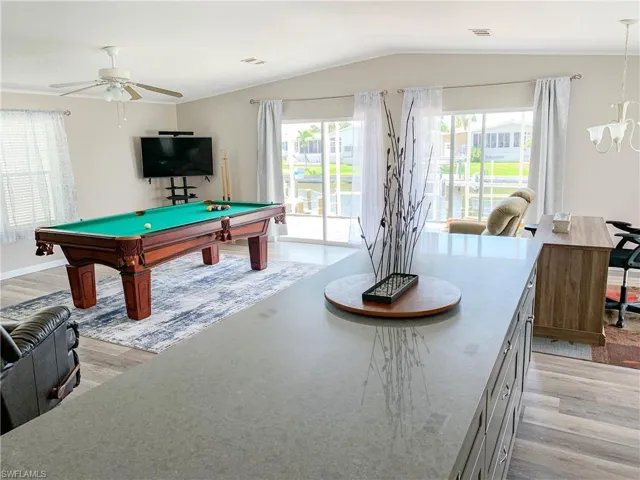 Open concept Living, Dining, and kitchen