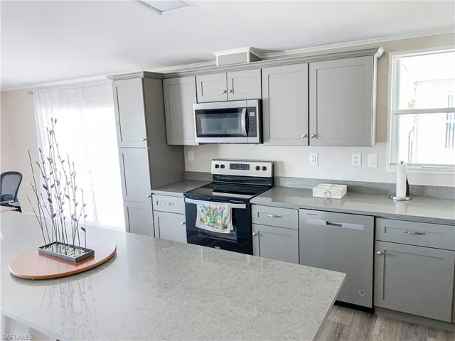 Open concept Living, Dining, and kitchen