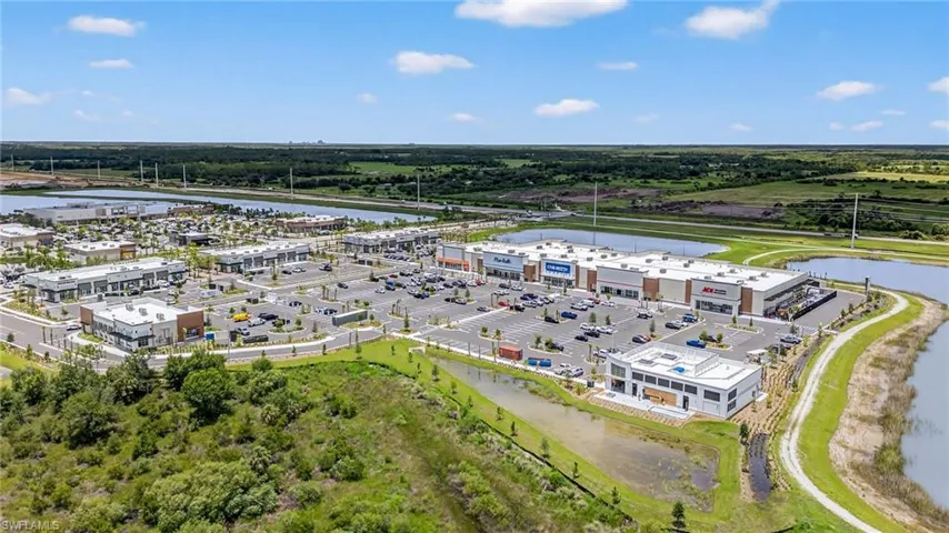 Aerial view Shoppes at Yellow Pine (Marshall's) and Crescent B Commons (Publix)
