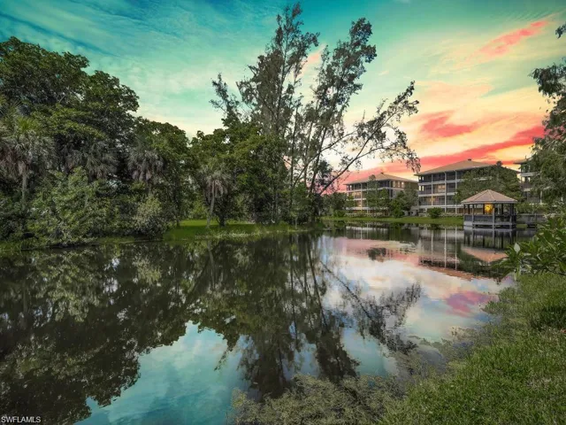 Property view of water featuring a gazebo