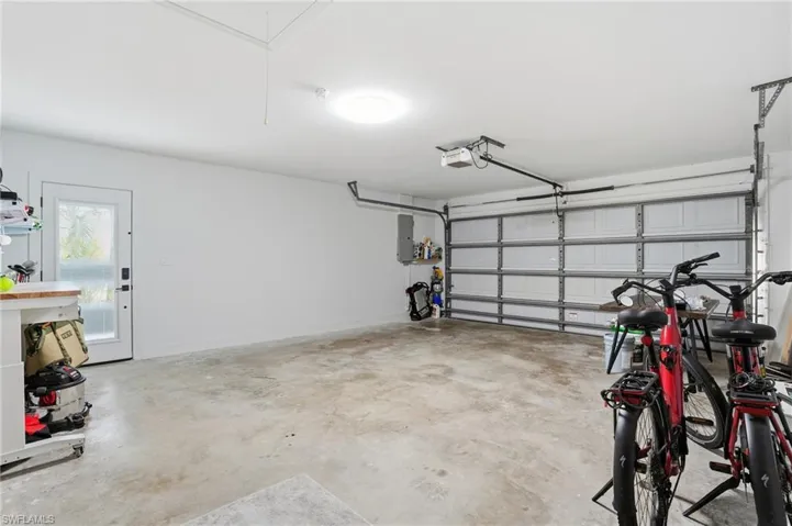 Garage with electric panel