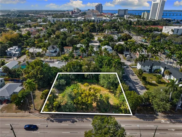View of urban area with property parcel outlined