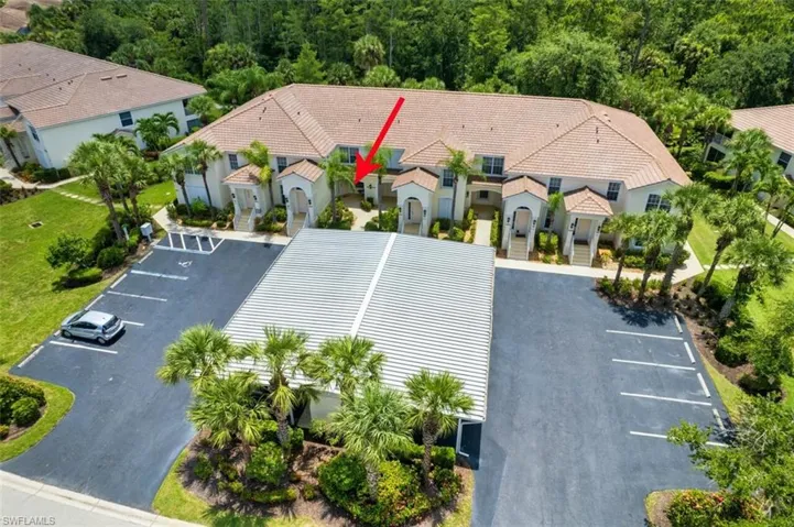 Birds eye view of property