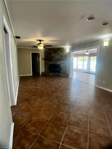 2nd living room with fire place