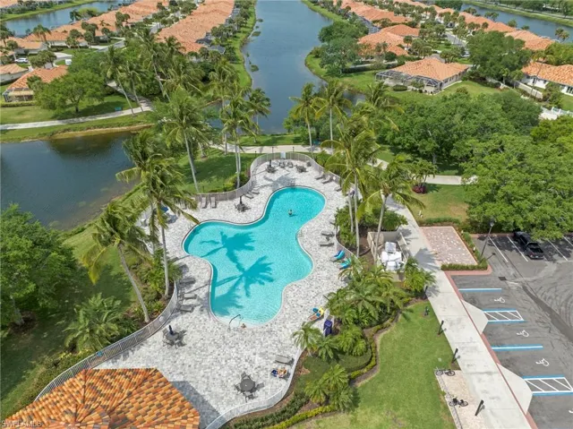 Bird's eye view of a large body of water