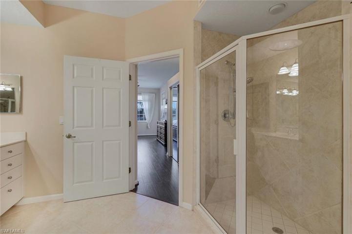 3rd view of Master bath showing spacious shower